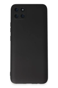 Realme C11 Kılıf Nano içi Kadife Silikon - Siyah