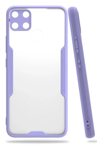 Realme C15 Kılıf Platin Silikon - Lila
