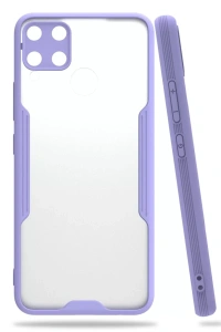Realme C15 Kılıf Platin Silikon - Lila