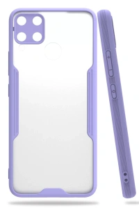 Realme C15 Kılıf Platin Silikon - Lila