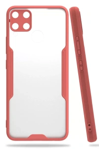 Realme C15 Kılıf Platin Silikon - Pembe