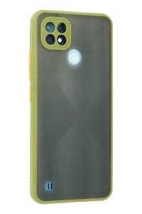 Realme C21 Kılıf Montreal Silikon Kapak - Açık Yeşil