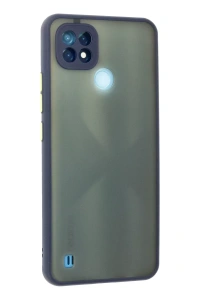 Realme C21 Kılıf Montreal Silikon Kapak - Lacivert