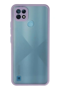 Realme C21 Kılıf Montreal Silikon Kapak - Mor