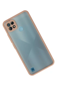 Realme C21 Kılıf Montreal Silikon Kapak - Pembe