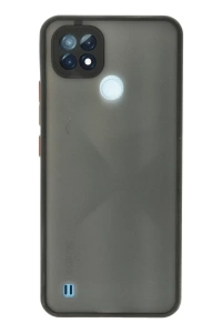 Realme C21 Kılıf Montreal Silikon Kapak - Siyah