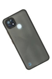 Realme C21 Kılıf Montreal Silikon Kapak - Siyah