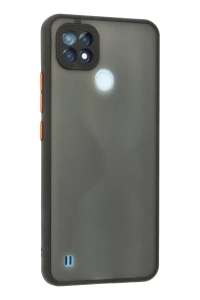 Realme C21 Kılıf Montreal Silikon Kapak - Siyah