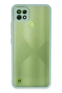 Realme C21 Kılıf Montreal Silikon Kapak - Turkuaz