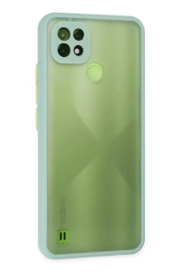 Realme C21 Kılıf Montreal Silikon Kapak - Turkuaz