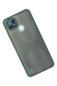 Realme C21 Kılıf Montreal Silikon Kapak - Yeşil