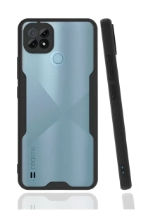 Realme C21 Kılıf Platin Silikon - Siyah