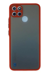 Realme C21Y Kılıf Montreal Silikon Kapak - Kırmızı