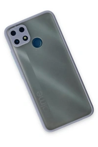 Realme C25 Kılıf Montreal Silikon Kapak - Gri