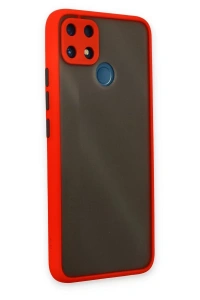 Realme C25 Kılıf Montreal Silikon Kapak - Kırmızı