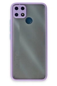 Realme C25 Kılıf Montreal Silikon Kapak - Mor
