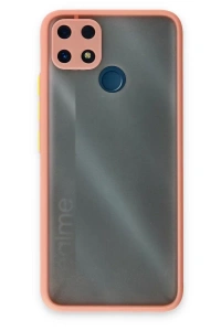 Realme C25 Kılıf Montreal Silikon Kapak - Pembe