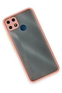 Realme C25 Kılıf Montreal Silikon Kapak - Pembe