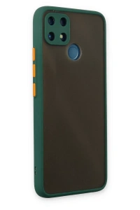 Realme C25 Kılıf Montreal Silikon Kapak - Yeşil