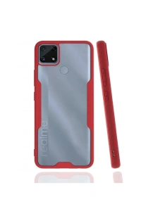 Realme C25 Kılıf Platin Silikon - Kırmızı