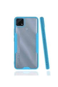 Realme C25 Kılıf Platin Silikon - Mavi