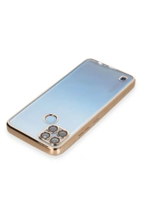 Realme C25Y Kılıf Lensli Silikon - Gold