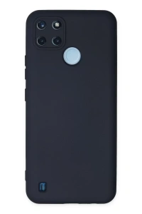 Realme C25Y Kılıf Nano içi Kadife Silikon - Lacivert