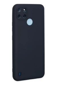 Realme C25Y Kılıf Nano içi Kadife Silikon - Lacivert