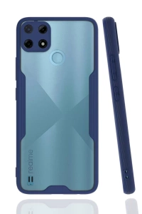 Realme C25Y Kılıf Platin Silikon - Lacivert