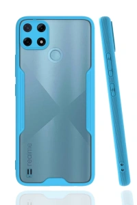 Realme C25Y Kılıf Platin Silikon - Mavi