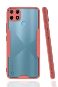 Realme C25Y Kılıf Platin Silikon - Pembe