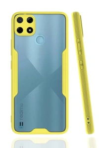 Realme C25Y Kılıf Platin Silikon - Sarı