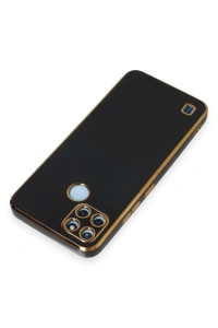 Realme C25Y Kılıf Volet Silikon - Siyah