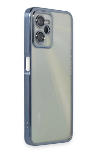 Realme C35 Kılıf Lensli Silikon - Açık Mavi