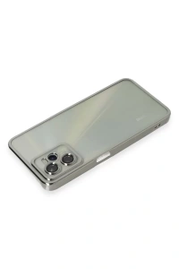 Realme C35 Kılıf Lensli Silikon - Gümüş