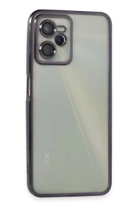 Realme C35 Kılıf Lensli Silikon - Mor