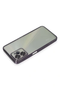 Realme C35 Kılıf Lensli Silikon - Mor