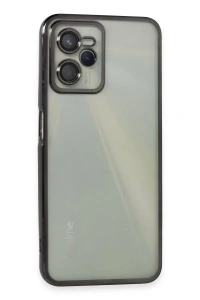 Realme C35 Kılıf Lensli Silikon - Siyah