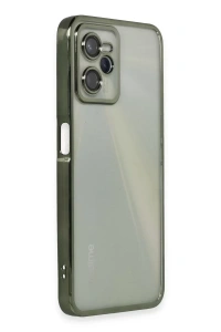 Realme C35 Kılıf Lensli Silikon - Yeşil