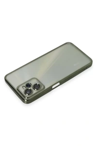 Realme C35 Kılıf Lensli Silikon - Yeşil