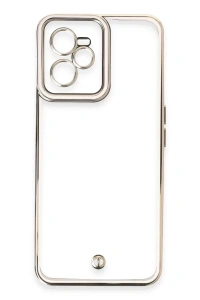 Realme C35 Kılıf Liva Lens Silikon - Beyaz