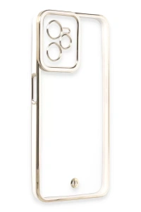 Realme C35 Kılıf Liva Lens Silikon - Beyaz