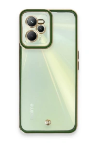 Realme C35 Kılıf Liva Lens Silikon - Yeşil
