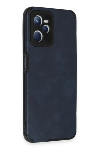Realme C35 Kılıf Loop Deri Silikon - Lacivert