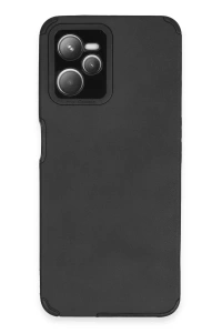 Realme C35 Kılıf Loop Deri Silikon - Siyah