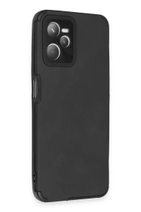 Realme C35 Kılıf Loop Deri Silikon - Siyah