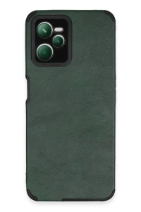 Realme C35 Kılıf Loop Deri Silikon - Yeşil