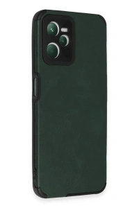 Realme C35 Kılıf Loop Deri Silikon - Yeşil