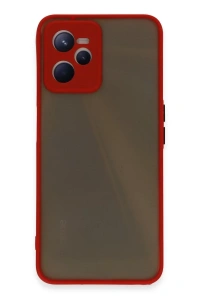 Realme C35 Kılıf Montreal Silikon Kapak - Kırmızı