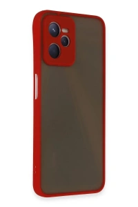 Realme C35 Kılıf Montreal Silikon Kapak - Kırmızı